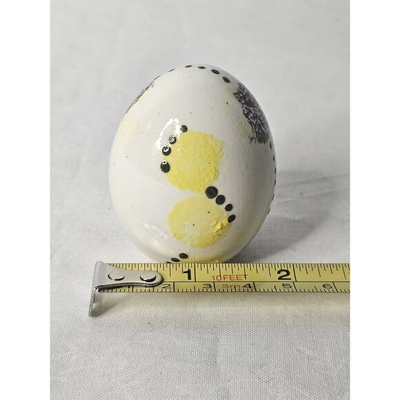 Vintage Painted Ceramic Eggs 2” Tall CCCC Colonial Candle Company 4 PC Set - Picture 9 of 10